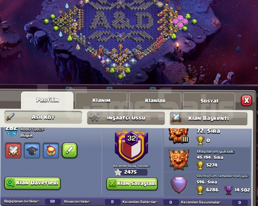 TH18COC|262 LVL|GLOBAL 596 SIRALAMA EN İYİLERDEN,