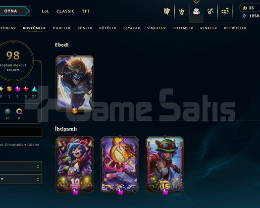 98 Kostüm / 146 Hero / MİD MAİN / 75 WR PLAT 2