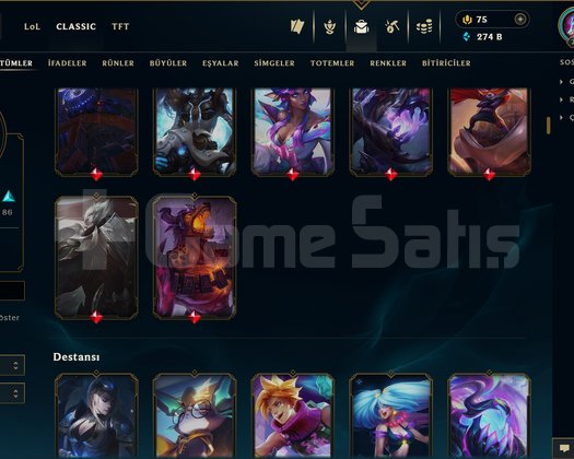 758 LEVEL / 240 SKİN / FUL HERO +MAİL +16K SATIŞ