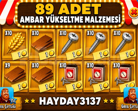 89 ADET AMBAR YÜKSELTME MALZEMESİ HEMEN TESLİM