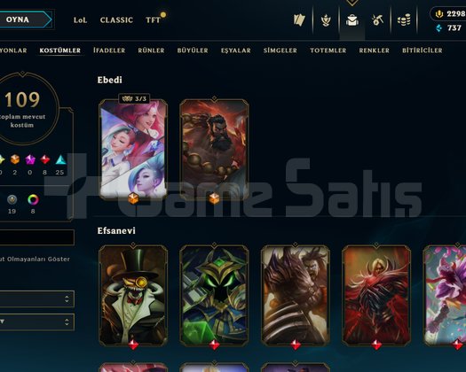 Euw/Gold 1-45 lp 109 skin 2298 RP