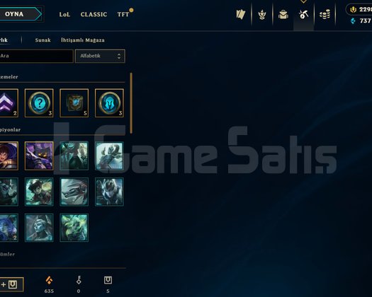 Euw/Gold 1-45 lp 109 skin 2298 RP
