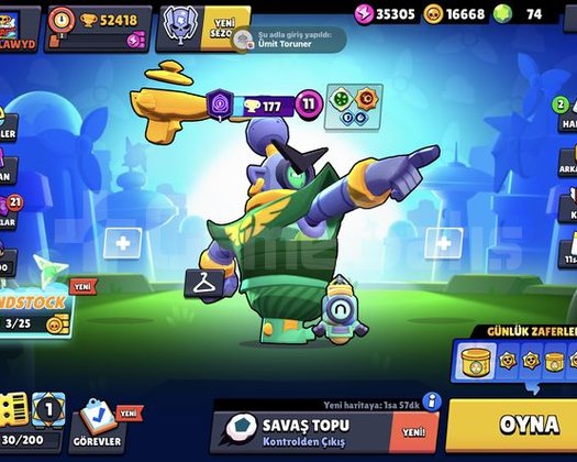 Brawl stars full hesap