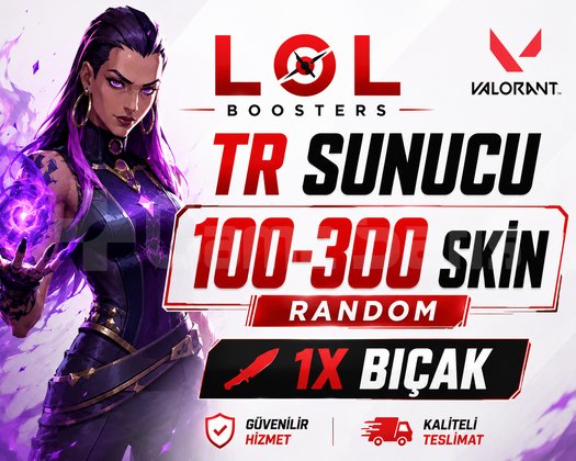 TR SUNUCU / 100-300 SKİN 1X BIÇAKLI DOPDOLU RANDOM