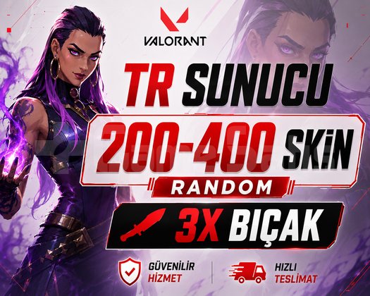 TR SUNUCU / 200-400 SKİN 3X BIÇAKLI DOPDOLU RANDOM