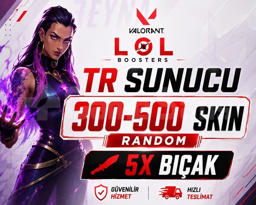 TR SUNUCU / 300-500 SKİN 5X BIÇAKLI DOPDOLU RANDOM