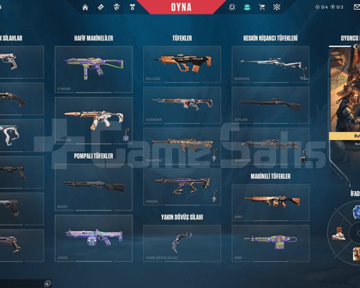 234 LEVEL BIÇAK VANDAL PHANTOM DOLU HESAP