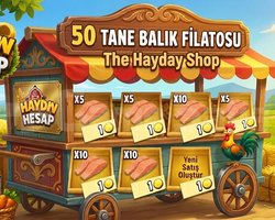 50 adet balık filato