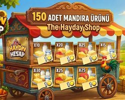 150 adet mandıra ürünü