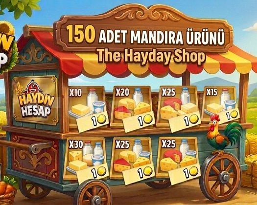 150 adet mandıra ürünü