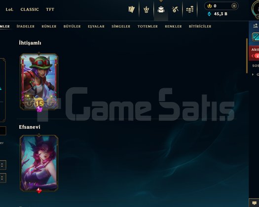 TR GOLD 1 +30 LP 45K MÖ 45 SKİN 2 MAÇA PLAT