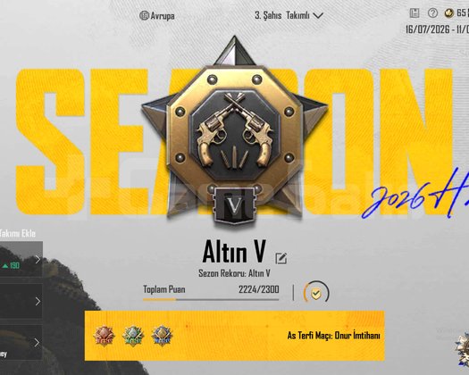 TEK BAĞ !! ALTIN V + 2x ID KARTI ++