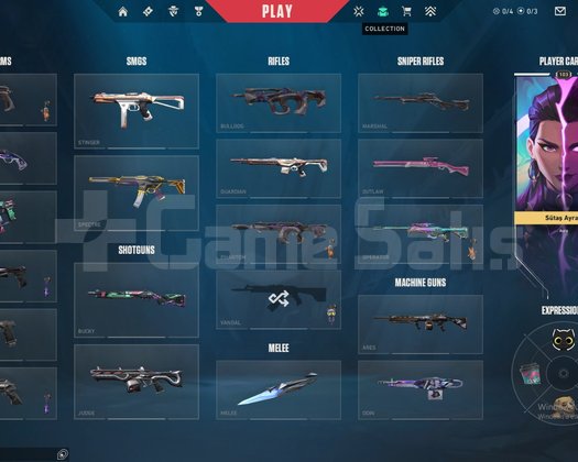 VALORANT 103 SEVİYE PLAT 1 DOLU HESAP