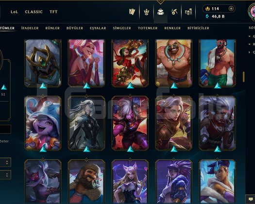 118 LEVEL / 162 SKİN / FUL HERO +MAİL +16K SATIŞ