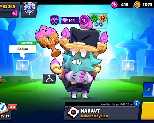 BRAWL STARS MÜKEMMEL 50 K KUPALI,BOL KOSTÜMLÜ