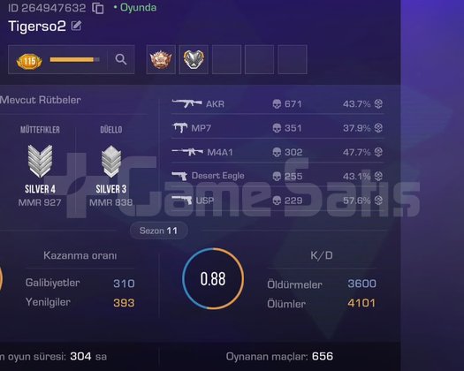 STANDOFF 2 MAİNLİK HESAP