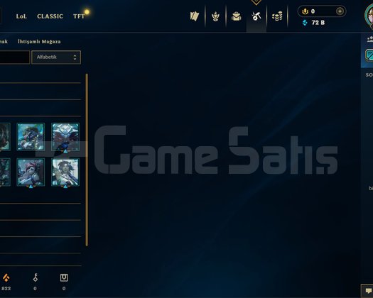 FRESH HESAP 72K MÖ PLAT-4 +30LP YÜKSEK MMR 6SKİN8K