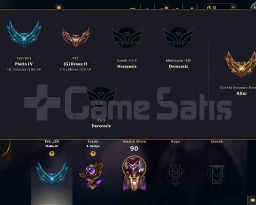 FRESH HESAP 72K MÖ PLAT-4 +30LP YÜKSEK MMR 6SKİN8K