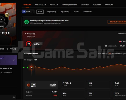 Emek Verilen Counter Strike 2  Steam Main Hesap
