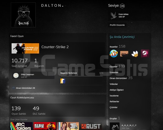 Emek Verilen Counter Strike 2  Steam Main Hesap