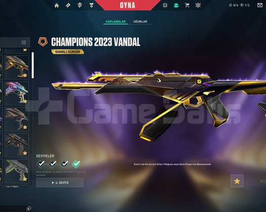 Valorant 400 Level | Champions 2023 Vandal Hesap