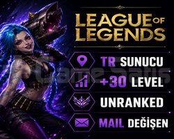 TR SUNUCU/ +30 LEVEL UNRANKED +BANSIZ+HANDMADE