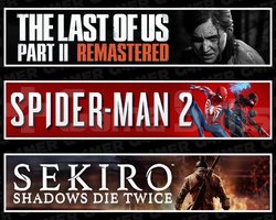 The Last Of Us 2 +Spider-Man 2 +Sekiro