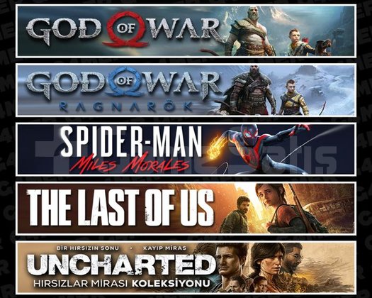 GOW +Ragnarök +Miles +TLOU1 +Uncharted