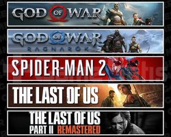 GOW +Ragnarök +Spider 2 +TLOU1 +2