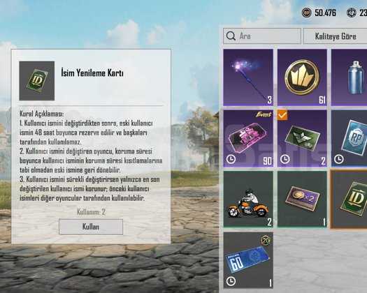 TEK BAĞ !! ALTIN V + ID KARTI ++