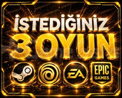 İstediğiniz 3 Oyun +Garanti