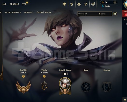 EUW FRESH GOLD 36 SKIN +30LP GAİN