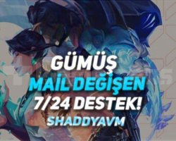 TR - MAİL DEĞİŞEN - GÜMÜŞ - ULTRA DÜŞÜK MMR!