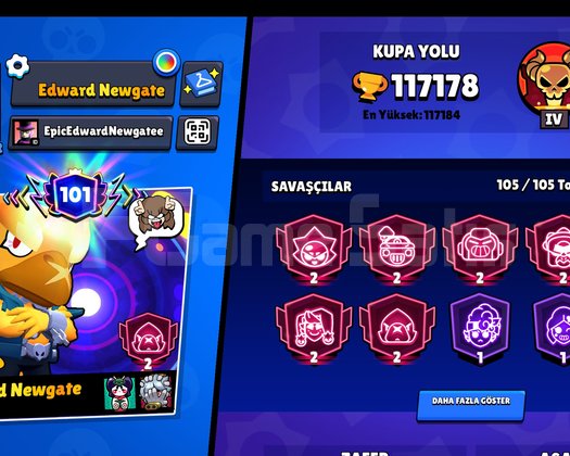 117 K Acil Satılık Brawl Stars Hesabi