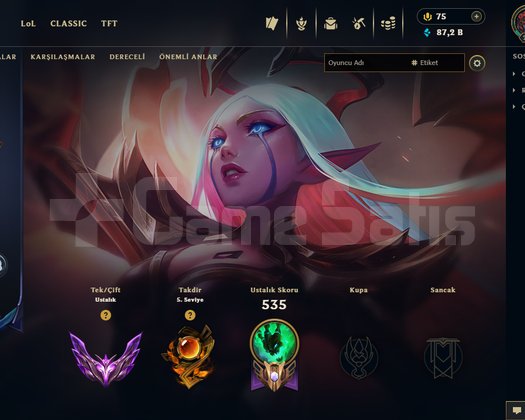 MASTER ELO 106 KOSTÜMLÜ UCUZ HESAP 46 HEX SANDIĞI
