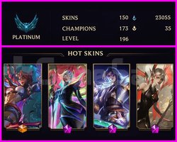 PLATINUM I - 196 LVL - 150 SKIN - MAİL TESLİM