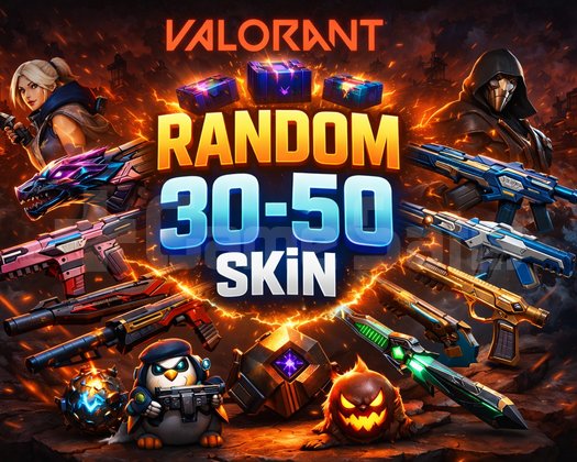 TR GARANTILI 30-50 SKIN VALORANT RANDOM
