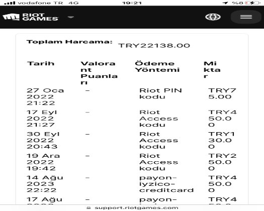 22.000 TL YATIRILMIŞ 15 VANDAL+ 20 BIÇAK MAİN