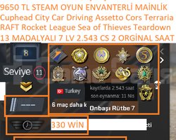 13 MADALYALI 7 LV 2.543 CS 2 SAATLİ RAFT Rocket Le