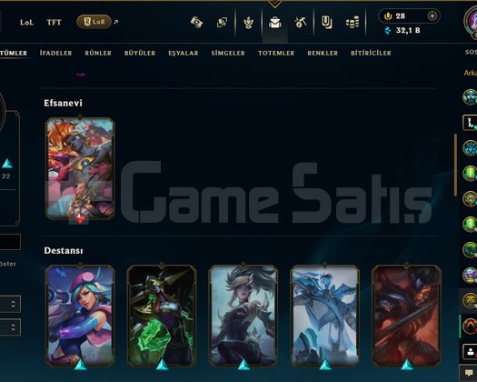 LOL JUNGLE MAIN GÜZEL SKINLI ZUMRUT 4