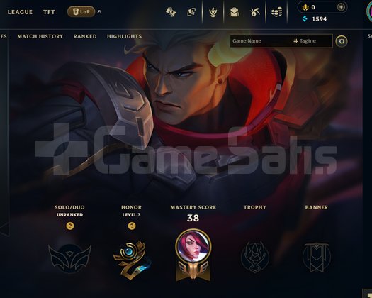 EUW Unranked | 2 Kostüm - 31 Hero | LoL Hesap