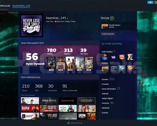 Acil Satılık 210 Oyunluk Steam Hesabı