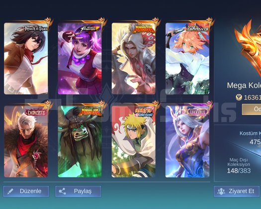 MEGA KOLEKSİYONER LORD SHENLİ HESAP
