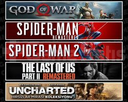 GOW +Spider 1 +2 +TLOU2 +Uncharted