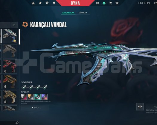 Sır çiçeği yelpaze + kara çalı vandal