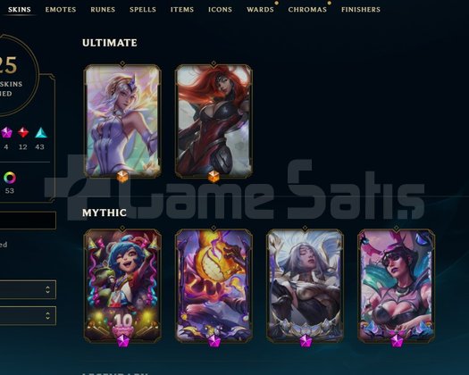126 +5 SKİN TR EMREALD 4 UYGUN FİYATLI LOL HESABI