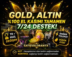 TR - GOLD , ALTIN - MAİL DEĞİŞEN - ELLE KASILMIŞ!