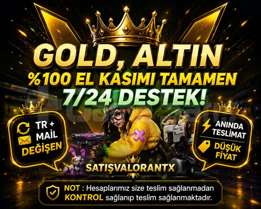TR - GOLD , ALTIN - MAİL DEĞİŞEN - ELLE KASILMIŞ!
