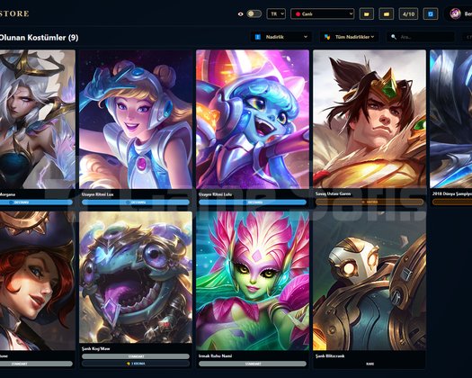 TR / 71 LVL + 9+10 SKİN + Derecesiz