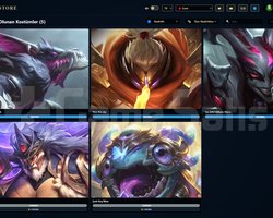 TR / 44 LVL + 5+13 SKİN + PLAT MMR !!
